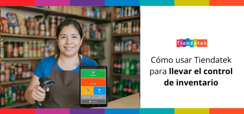 Controla inventario abarrotes tiendatek