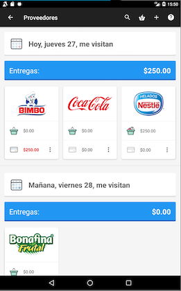 Punto de venta con gestión de proveedores